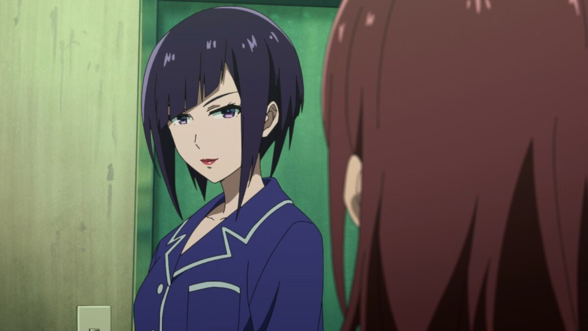 Akiba Maid War Episode 10 Ranko Smiles At Nagomi