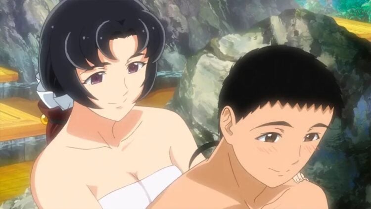 Tenchi Muyo OVA 4 Minaho And Tenchi In Onsen Visual