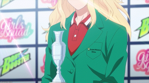 Birdie Wing Golf Girls' Story Episode 22 Eve Holds Trophy