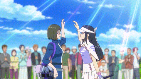 Birdie Wing Golf Girls' Story Episode 24 Aoi Amane High Five