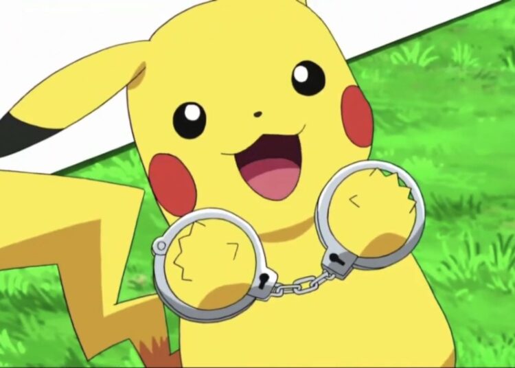 Pokemon Pikachu Arrested