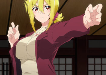 TenPuru Episode 5 Tsukuyo Draws Imaginary Bow