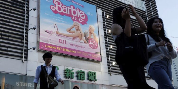 Barbie Film Release In Shinjuku