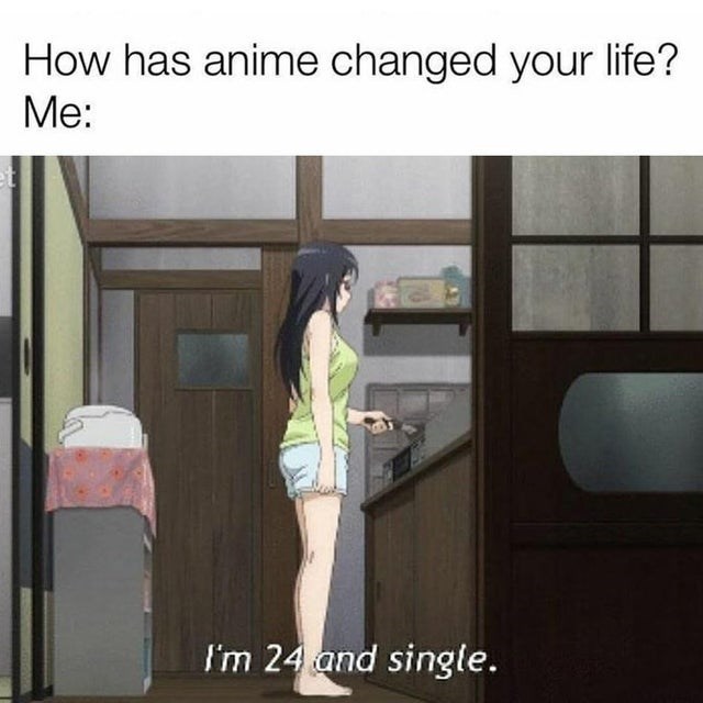Person Has Anime Changed Life E 24 And Single