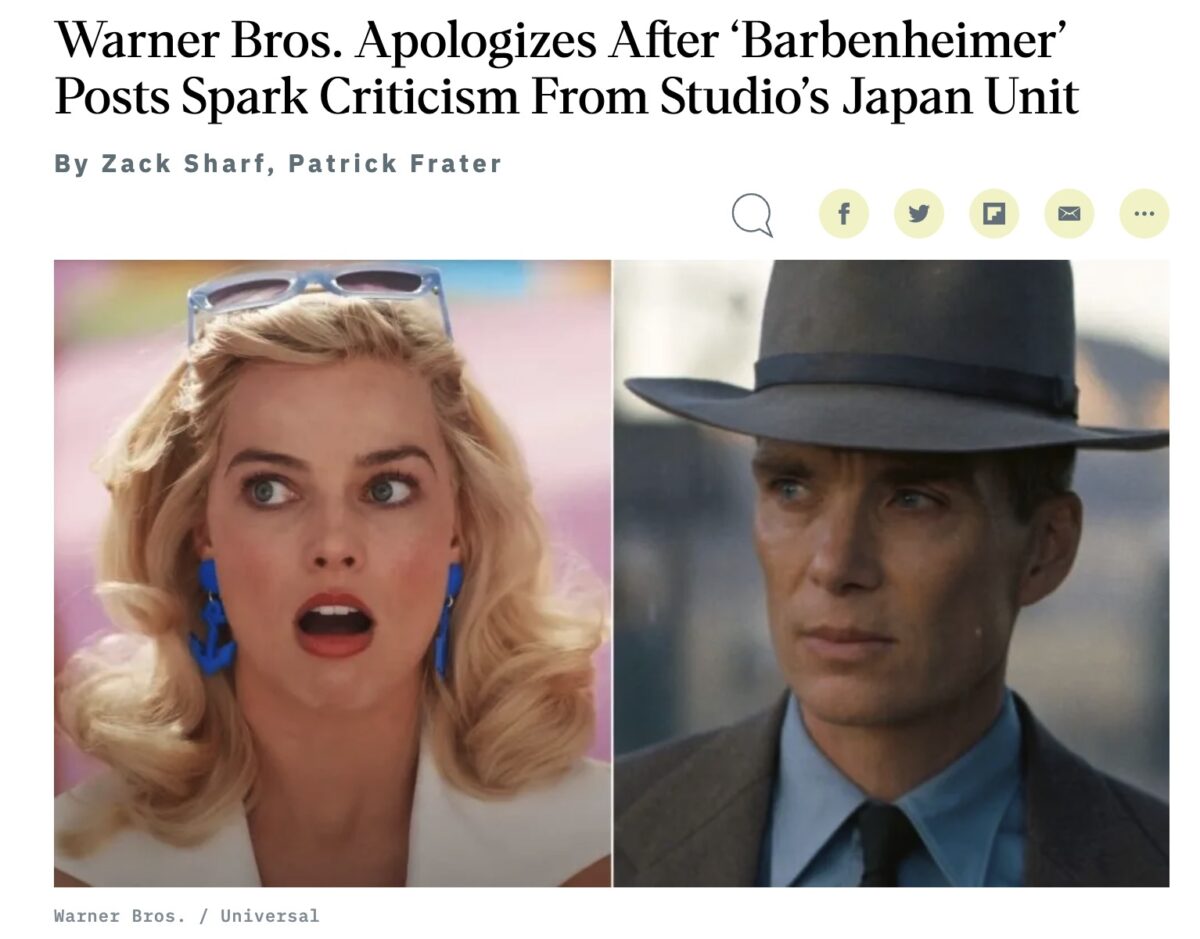 Warner Brothers Apology Over Barbie