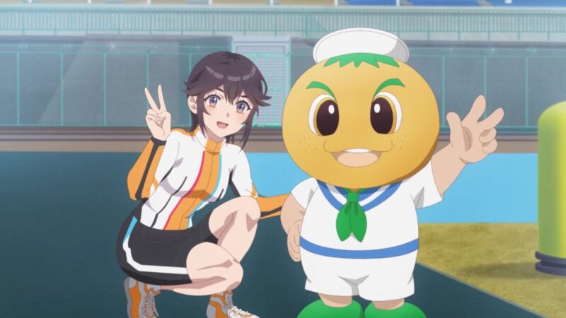 Rinkai! Episode 11 Izumi And Home Bank Mascot