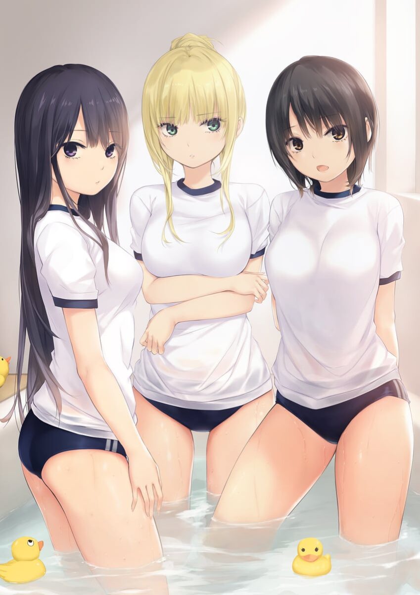 Three Girls Drawn By Coffee Kizoku