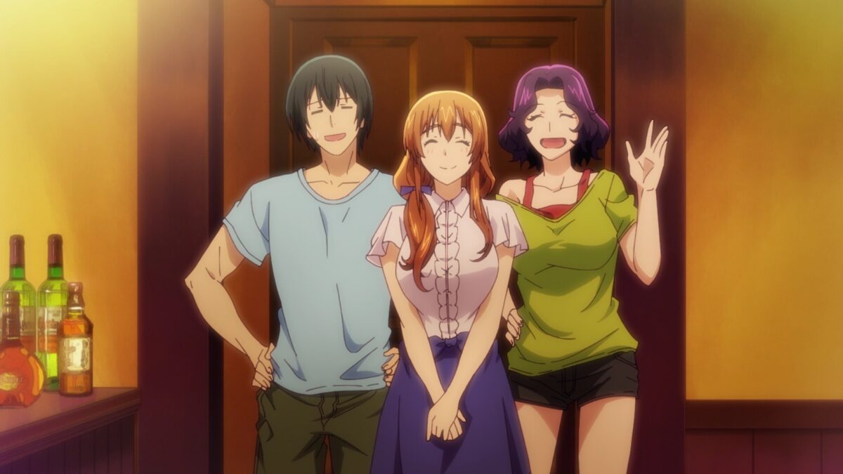 Grand Blue S2 Episode 3 Nanaka Azusa Iori Walk Into Bar
