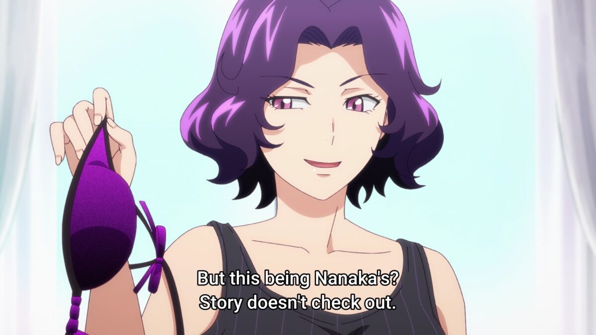 Grand Blue S2 Episode 4 Azusa Holds Up Small Cup Bra