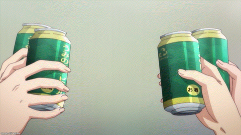 Grand Blue S2 Episode 4 Girls Toast Beer Cans