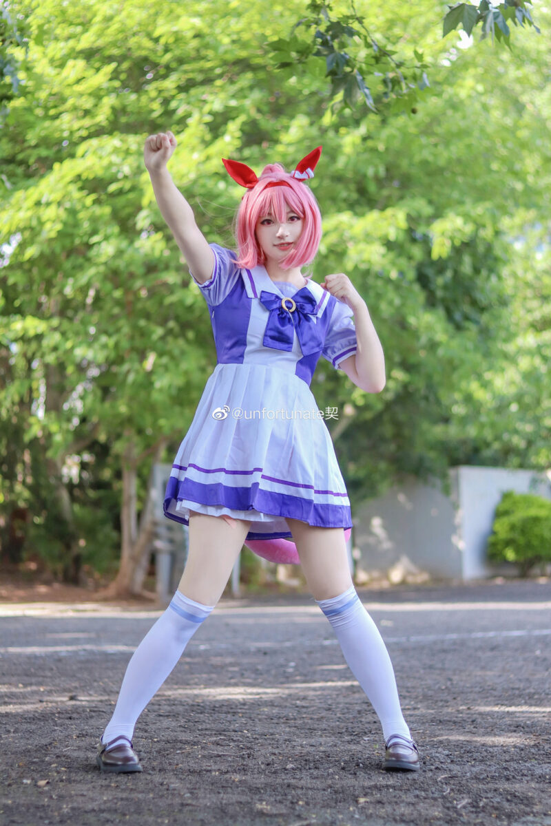 Unfortunately shows off Haru Urara's optimism!