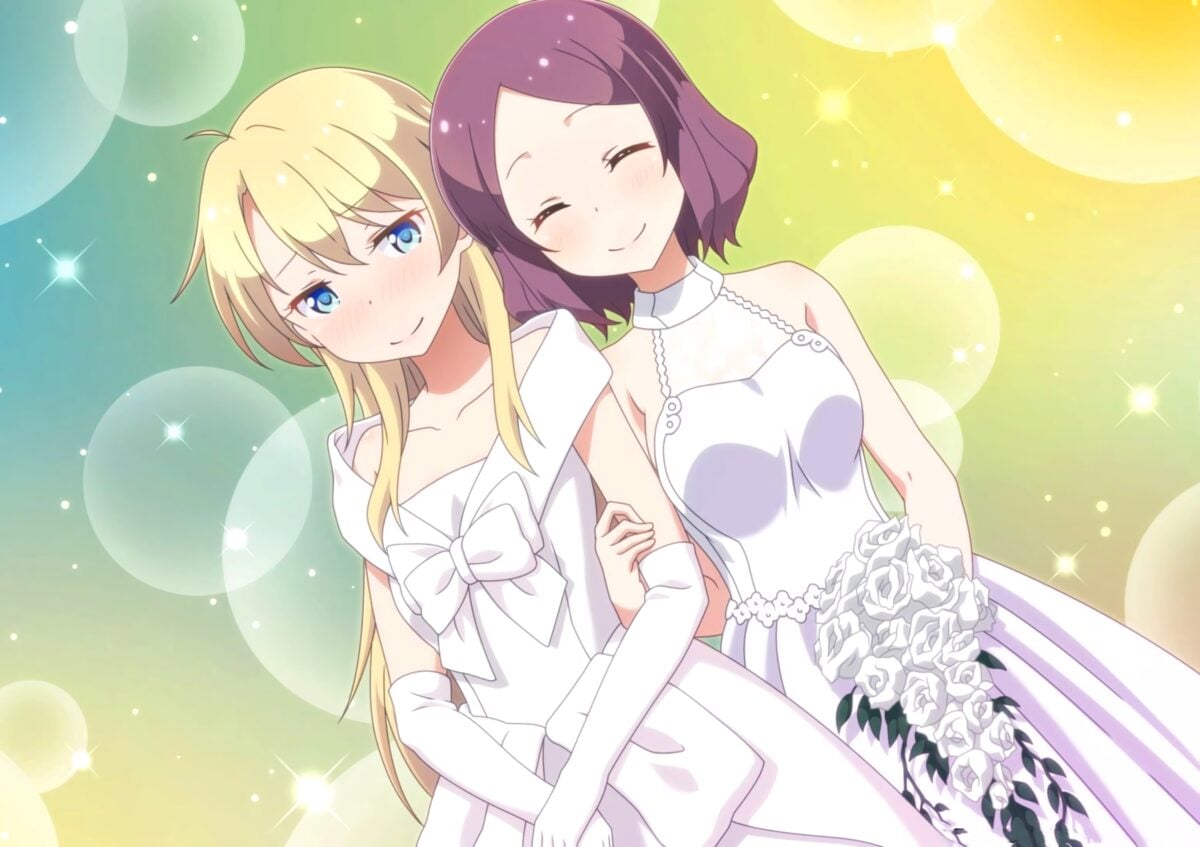 Rin And Koh's Wedding From New Game! | Anime Lesbians