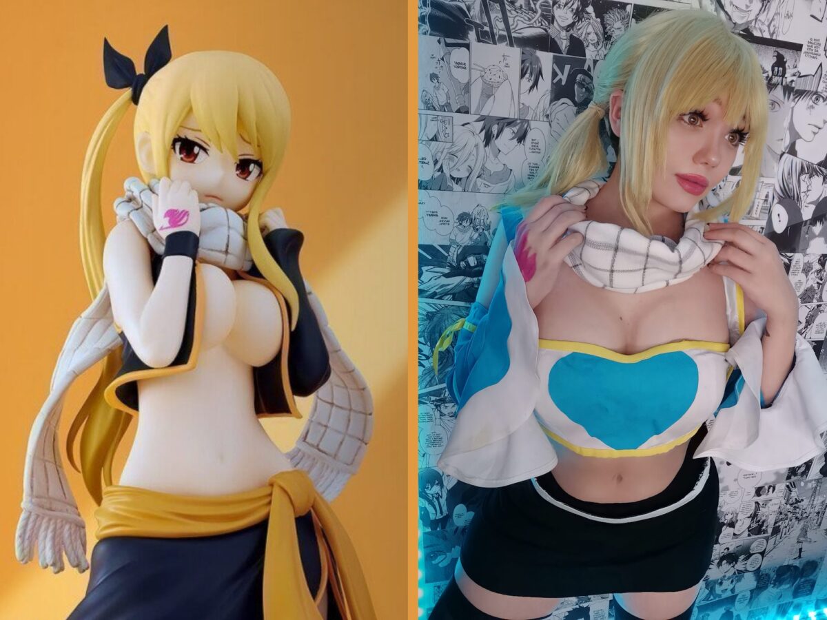 Lucy Heartfilia POP UP PARADE Natsu Costume Ver. vs Nashi Naruse Cosplay