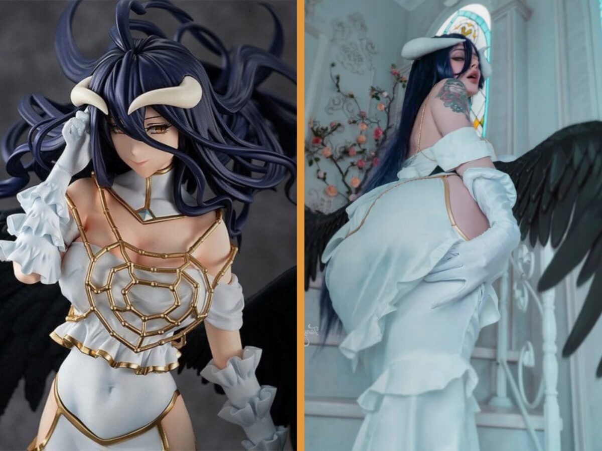 Albedo 1/7 KDcolle Figure Wing Ver. vs Tanya Bayer Cosplay