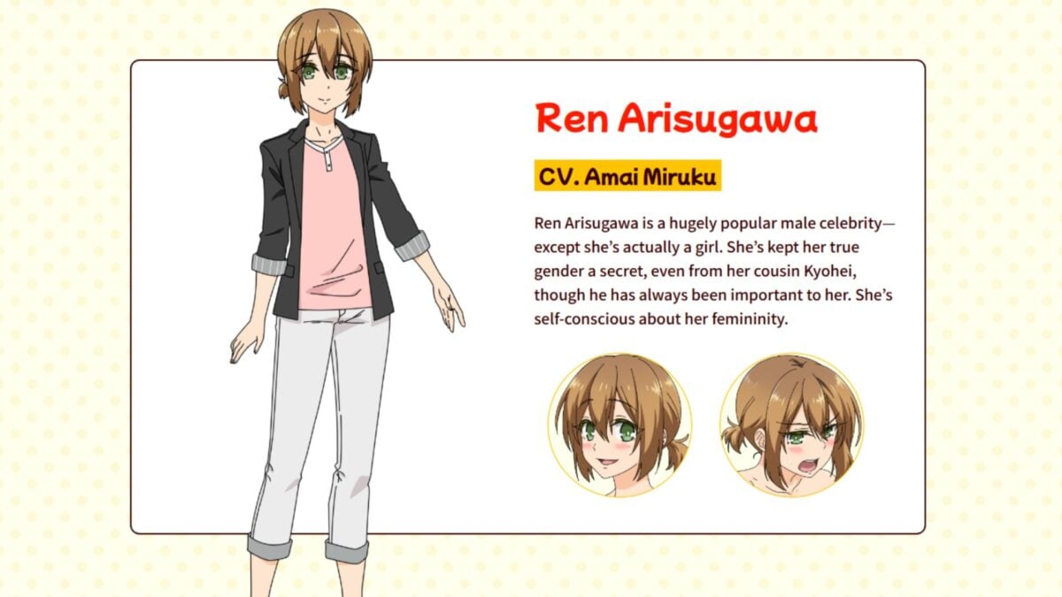 Ren Arisugawa Is Actually A Girl Ren