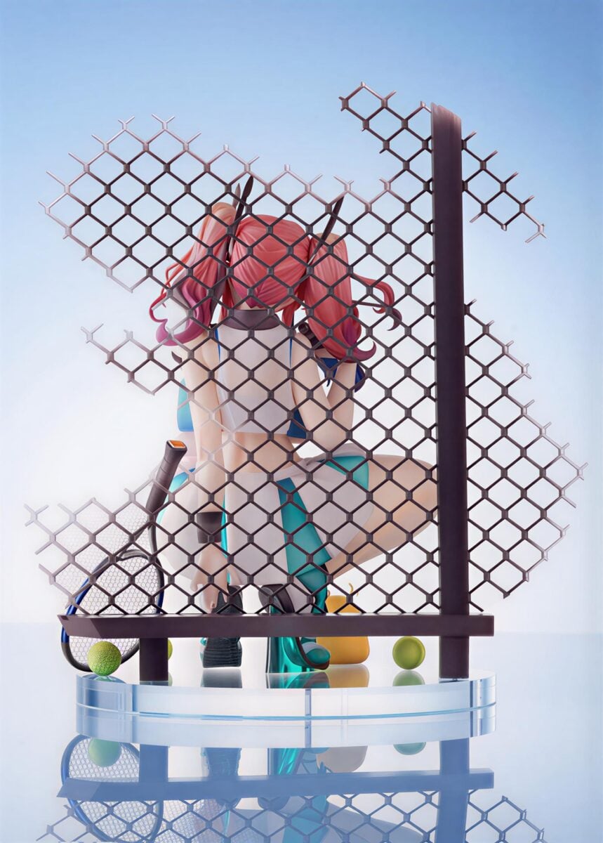 MIMEYOI Azur Lane Bremeton Scorching Hot Training Figure Back View