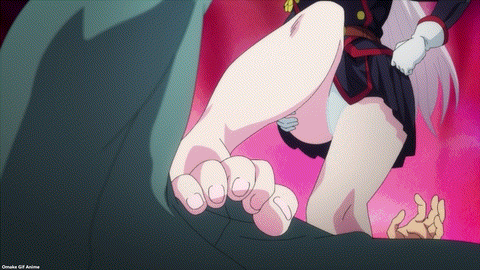 Chained Soldier Episode 3 Kyouka Bare Foot Crotch Smushing