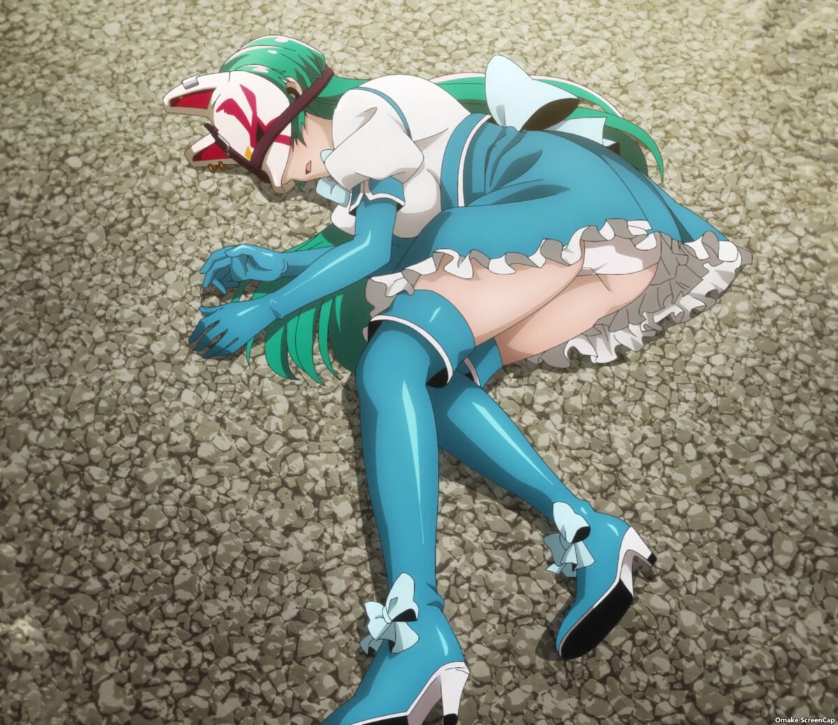 Gushing Over Magical Girls Episode 2 Magia Azure Exhausted Defeat