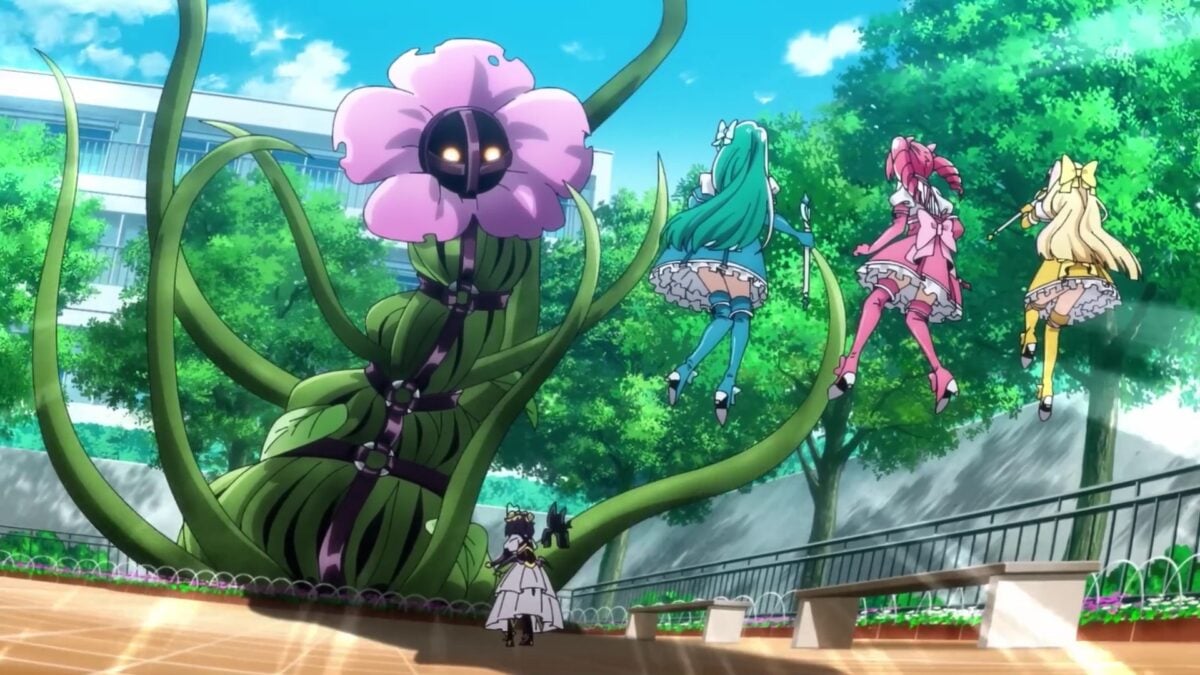 Gushing Over Magical Girls PV Leather Strapped Flower Monster