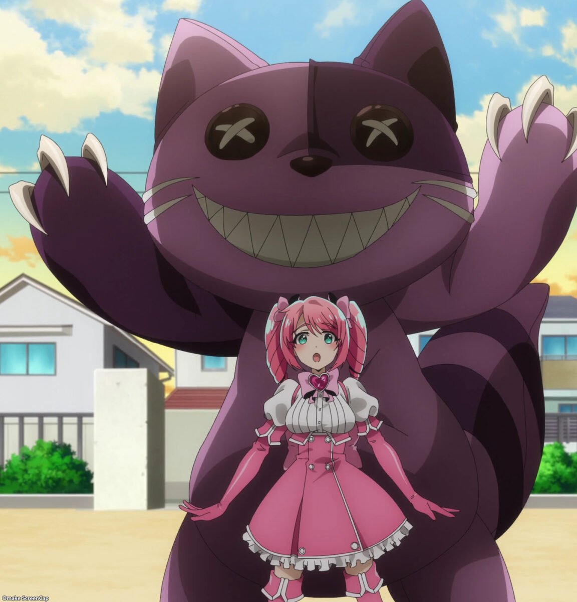 Gushing Over Magical Girls Episode 6 Cheshire Cat Behind Magenta