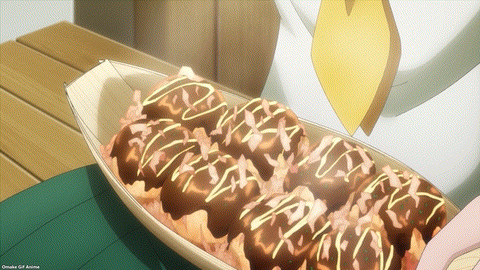 Gushing Over Magical Girls Episode 6 Kaoruko Eats Takoyaki