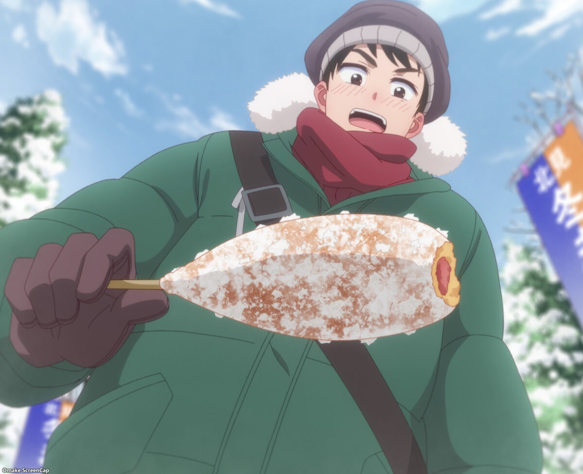 Hokkaido Gals Are Super Adorable Episode 2 Tsubasa Looks At Bitten Corn Dog