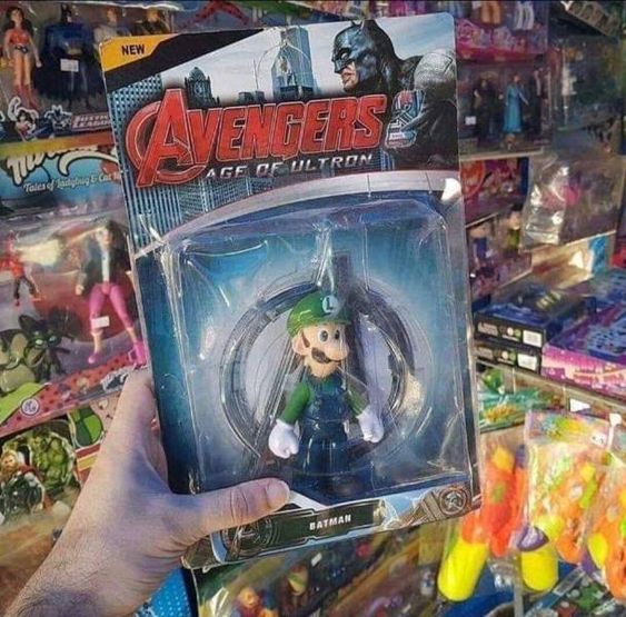 Luigi The Avenger knockoff toys