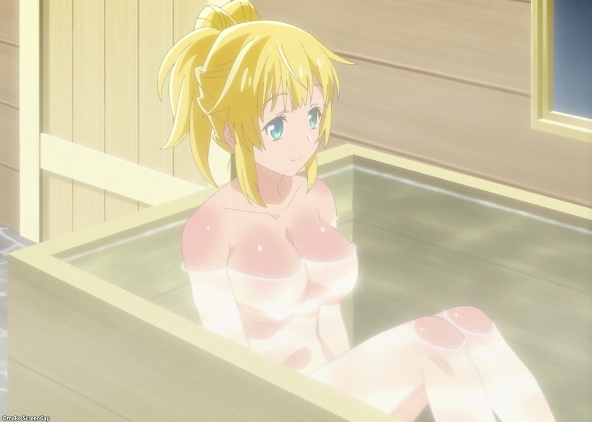 Shin No Nakama Episode 10 Rit Sits In Bathtub