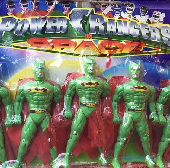 To The Power Ranger Mobile knockoff toys